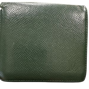 Louis Vuitton Unisex Leather Wallet W Coin Pouch Forest Green